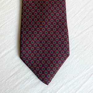 Flower rain and burgundy tie